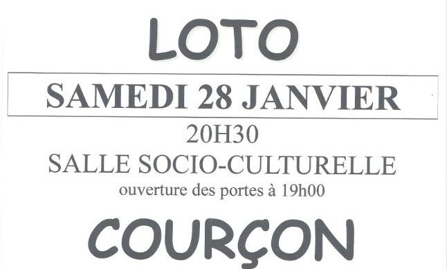 Loto des CLES de Courçon le 28/01/2017